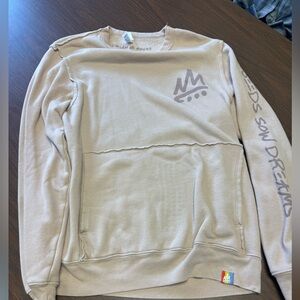 Gildan Men's Light Beige Crewneck Sweatshirt